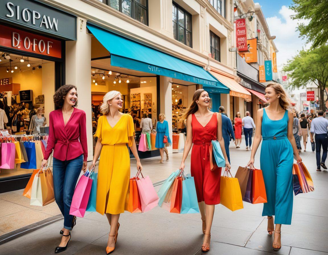 A vibrant, engaging scene showcasing a diverse group of happy members in an exclusive shopping paradise, with discount tags, privilege cards, and special offer banners. Shopping bags bursting with goodies and sales staff offering personalized service. Art deco style. Bright, inviting colors.